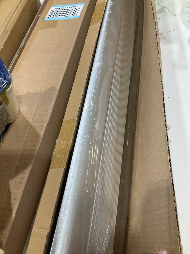 Condition photo showing New/Like New for trimold aluminum floor transition strip flooring reducer, suitable for doorways threshold ramp tile laminate, bridge the height between 0.3-1.6 inch (2.9ft x 3.9in, matte silver) 2.9ft x 4.0in matte silver 1