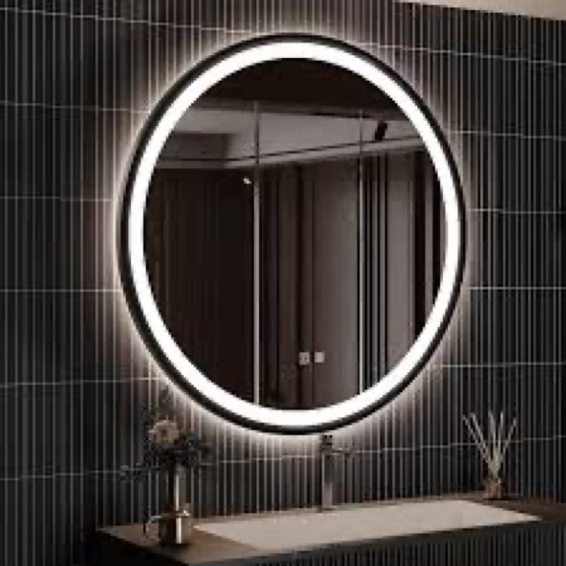 Jatonya Aluminum Framed LED Bathroom Vanity Mirror Dimmable Anti Fog Makeup Mirror