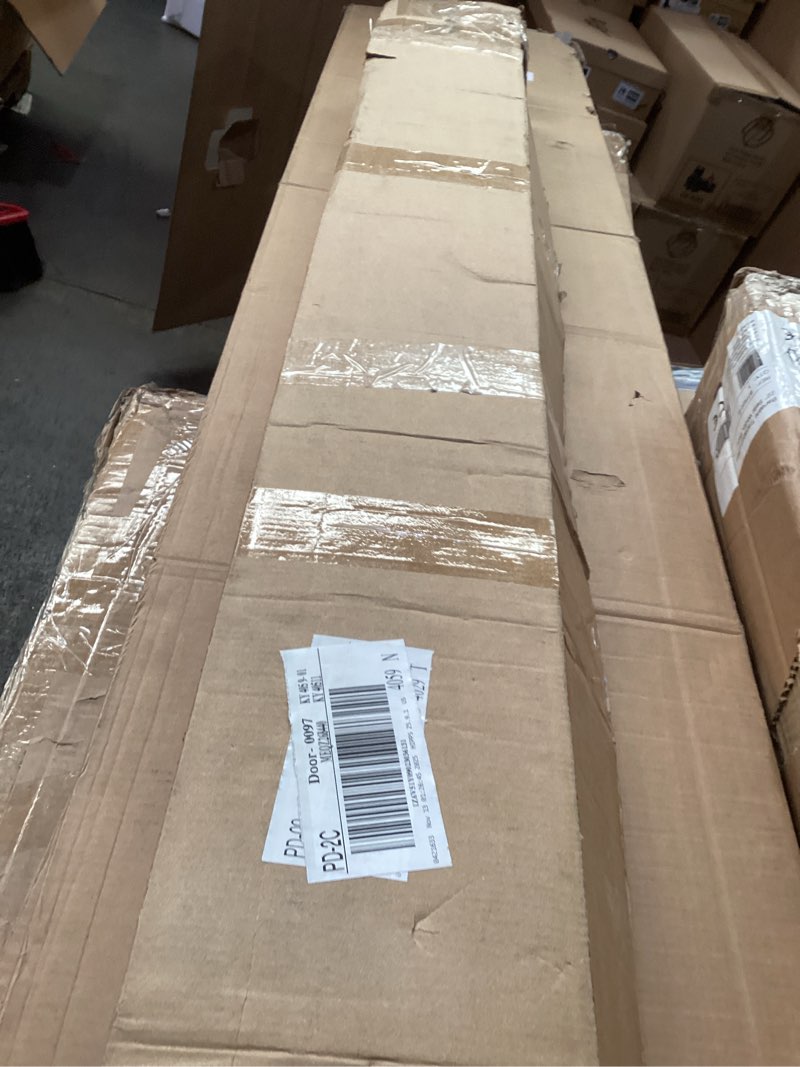 Condition photo showing As Is for 6FT Bypass Door Hardware, Closet Door Track Kit, Top-Mounted Style, Made of Heavy Duty Aluminum, Smoothly and Quietly, for 2 Doors System - Fit Min Door Panel Width of 36.5in, Silver 6 Feet Silver