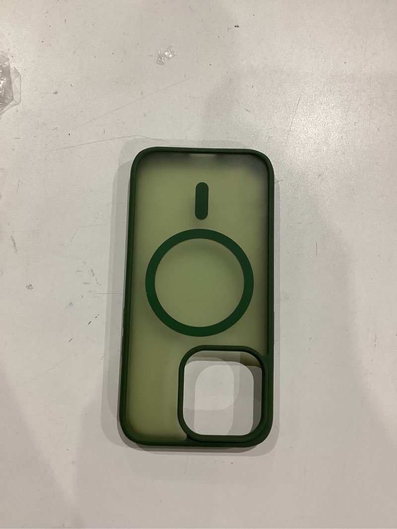 Condition photo showing Good Condition for supfine magnetic for iphone 14 pro case (compatible with magsafe) (military grade drop protection) slim translucent matte shockproof with anti-fingerprint phone case,cangling green cangling green iphone 14 pro