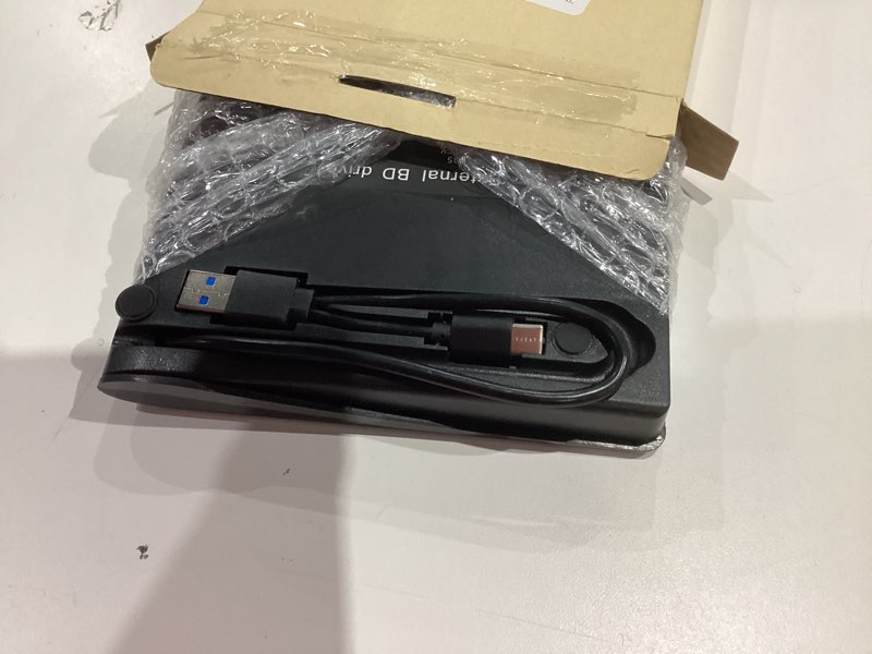 Condition photo showing Good Condition for external blu ray drive, support 50g disc read/write bluray drives, portable 3d blu ray burner with usb 3.0 and type-c, blu ray reader suitable for windows xp/7/8/10/11 macos for laptop, desktop, mac external bd/cd/dvd drive