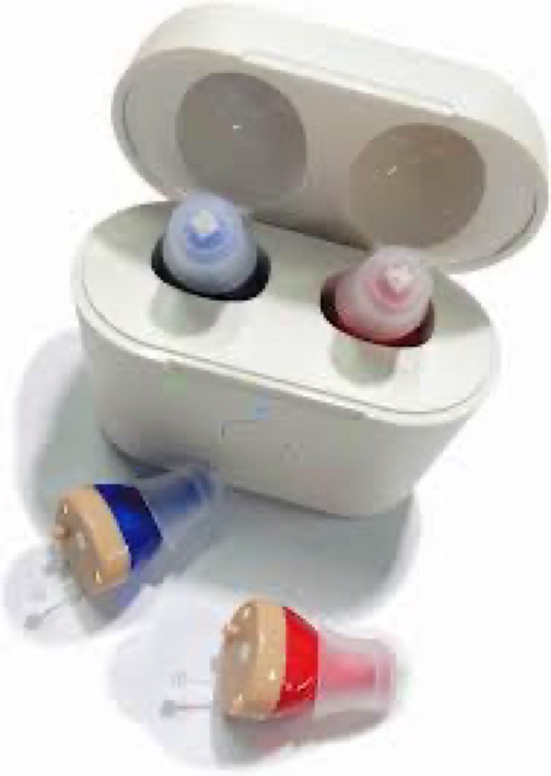 Hearing Aids, Miniature Hearing Amplifiers for Adults Seniors Noise Cancelling, Rechargeable Hearing (similar to stock photo)