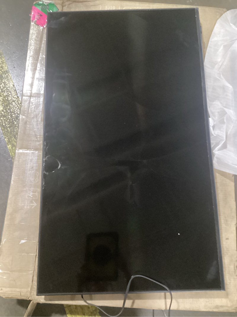 Condition photo showing As Is for screen display damaged samsung 43-inch class qled q7f series samsung vision ai smart tv (2025 model, 43q7f) quantum hdr, object tracking sound lite, q4 ai gen1 processor, 4k upscaling, gaming hub, alexa built-in