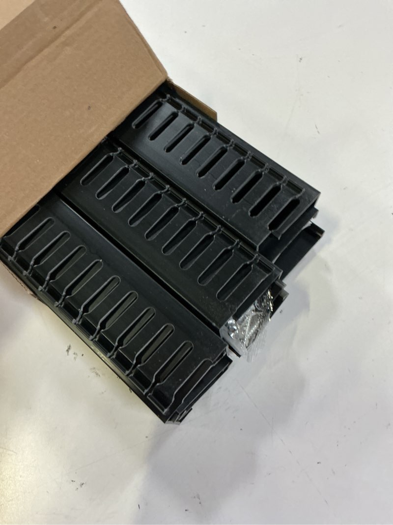 Condition photo showing New/Like New for zhiyo 2 x 2in professional server rack cable management raceway, 99in (6x l16.5in) cable raceway kit, electrically safe pvc open slot wire raceway for under desk/computer/network cords, black 2in h × 2in w × 99in l black
