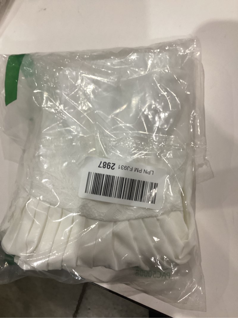 Condition photo showing New/Like New for LOMON Women Y2k Mini Slip Skirt with Lace Trim Pleated Ruffle Short Skirts Flowy Club Night Skort Underskirt XS-XL White Medium