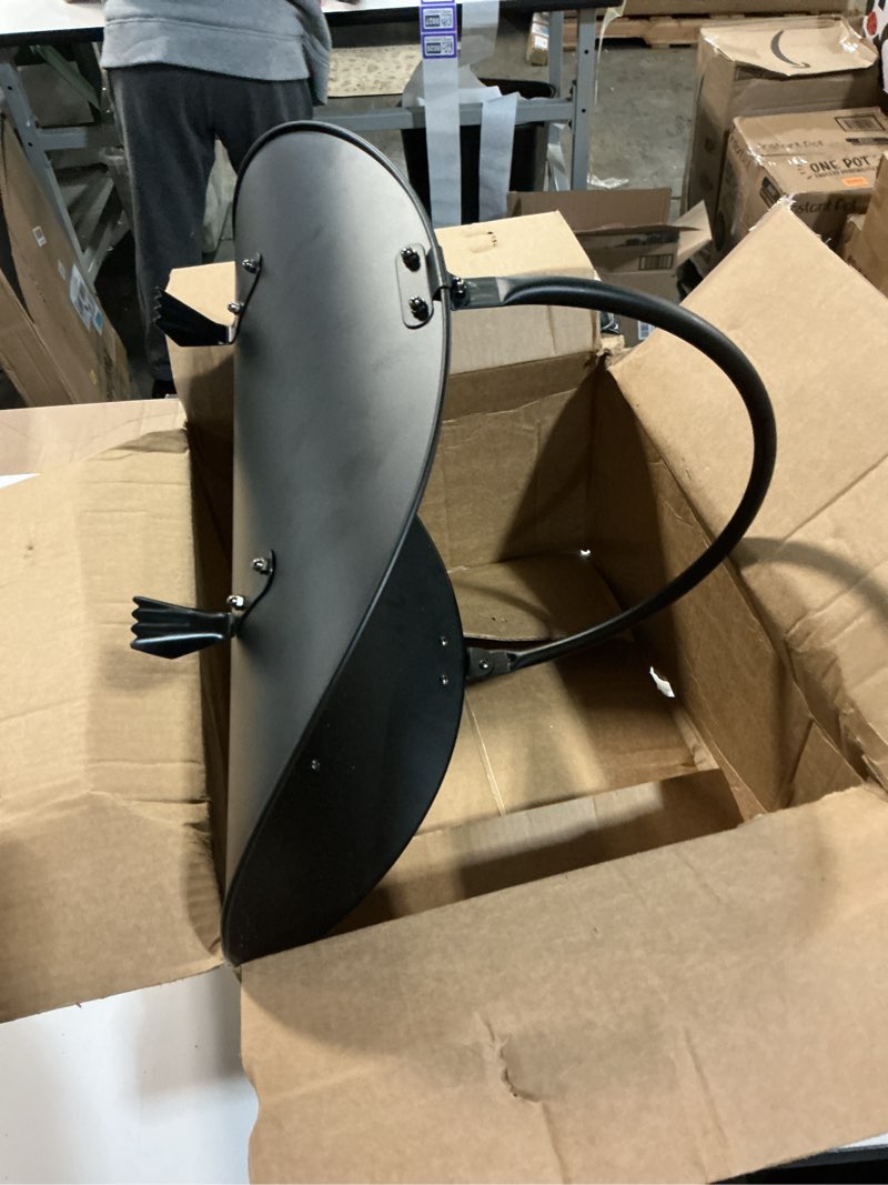 Condition photo showing As Is for Black Log Holder Indoor and Outdoor Firewood Rack Hearth Basket