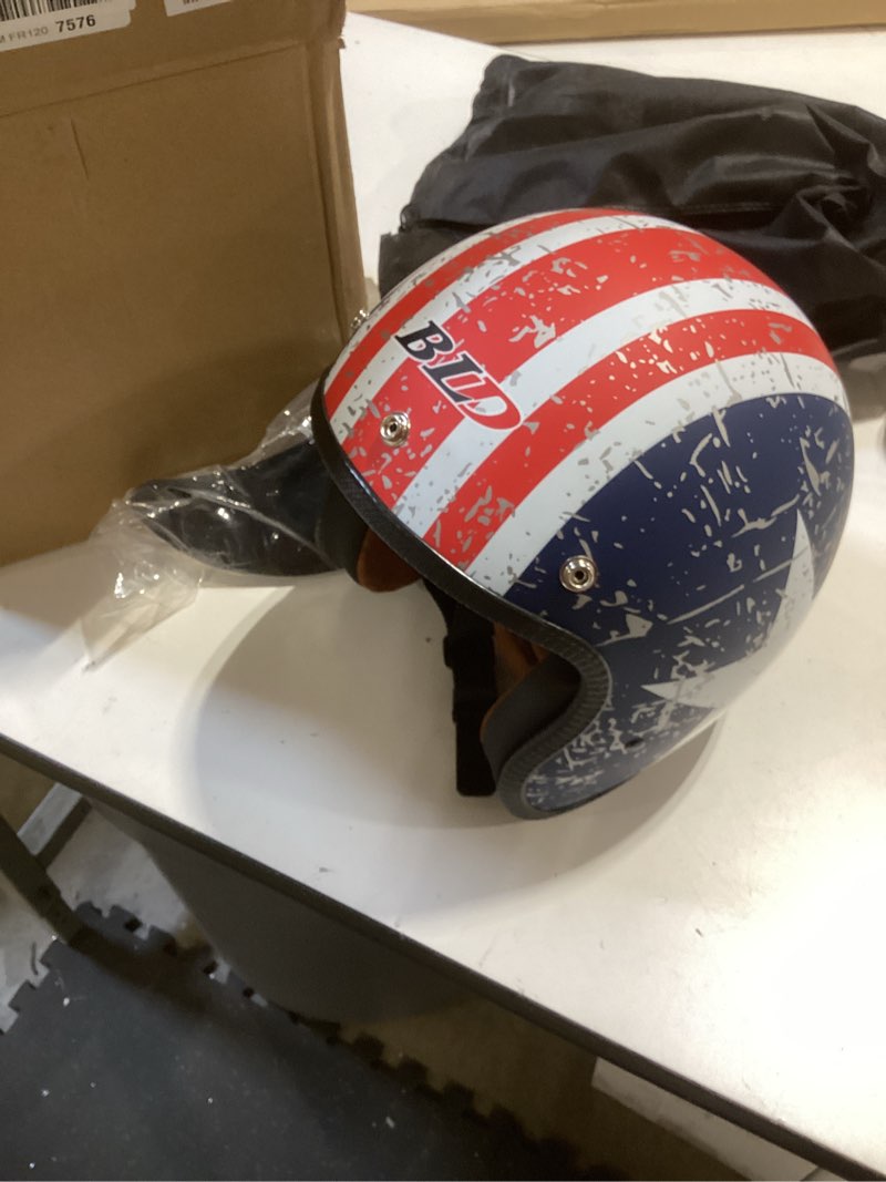 Condition photo showing Good Condition for gjh 3/4 open face motorcycle helmets collection - vintage and modern designs dot approved for men and women ideal for bobber scooter atv cruiser(m/l/xl)