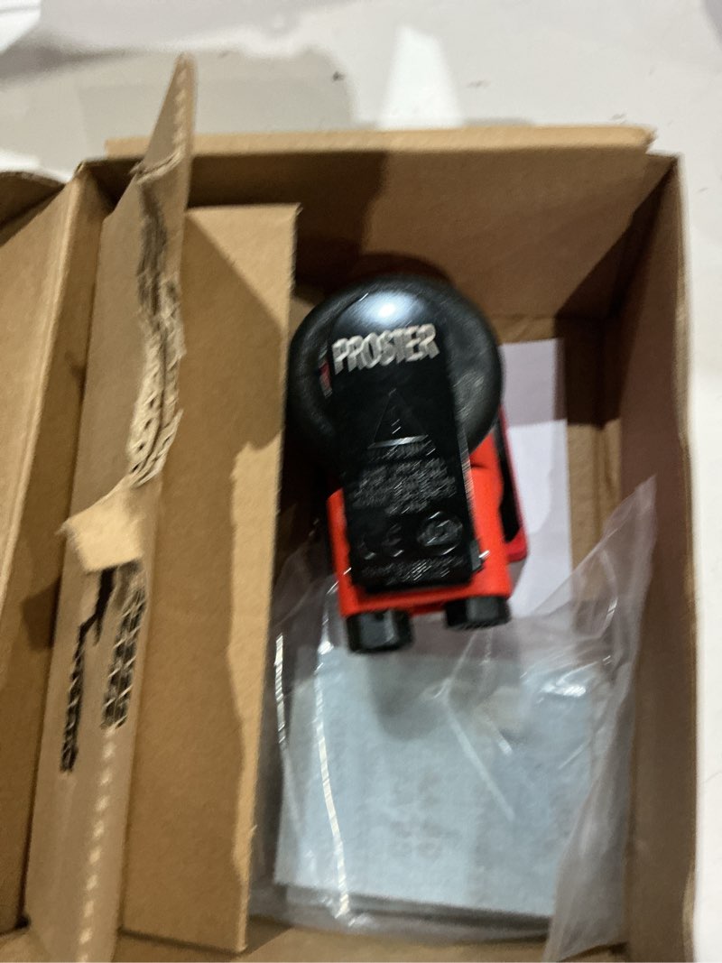 Condition photo showing As Is for proster air orbital sander 12000rpm pneumatic sander 5mm orbit 20pc 3x4" | 8000-12000 rpm 20 sandpapers 80/120/240/320 grit spare pad + wrench included swirl-free finish for car paint prep wood metal