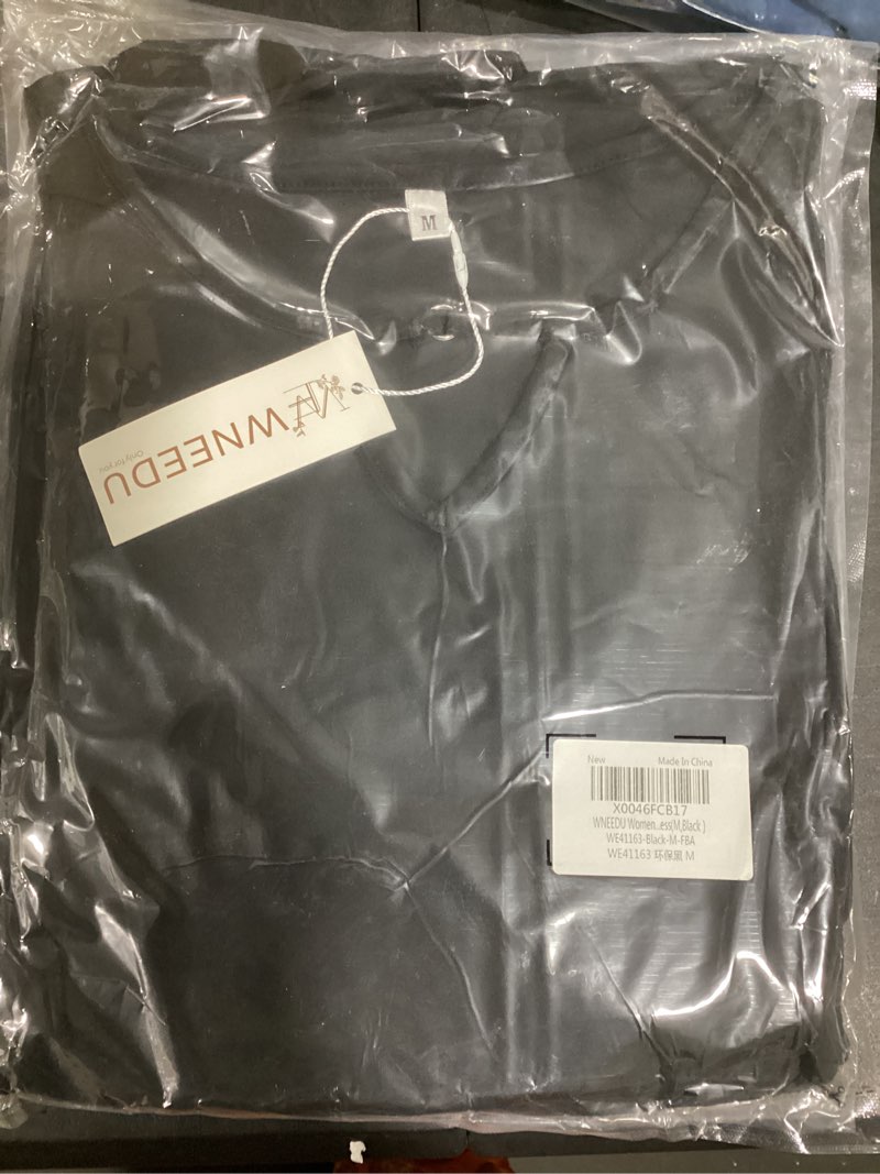 Condition photo showing New/Like New for WNEEDU Summer Dresses for Women 2025 Ruffle Sleeve Casual Sundress Swing Elastic Waist Dress with Pockets Medium 01 Black