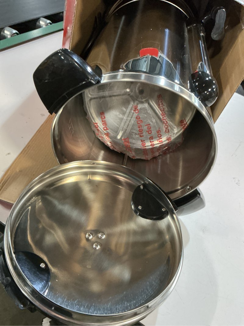 Condition photo showing As Is for nesco cu-50, professional coffee urn, 50 cups, stainless steel 50 cups coffee urn