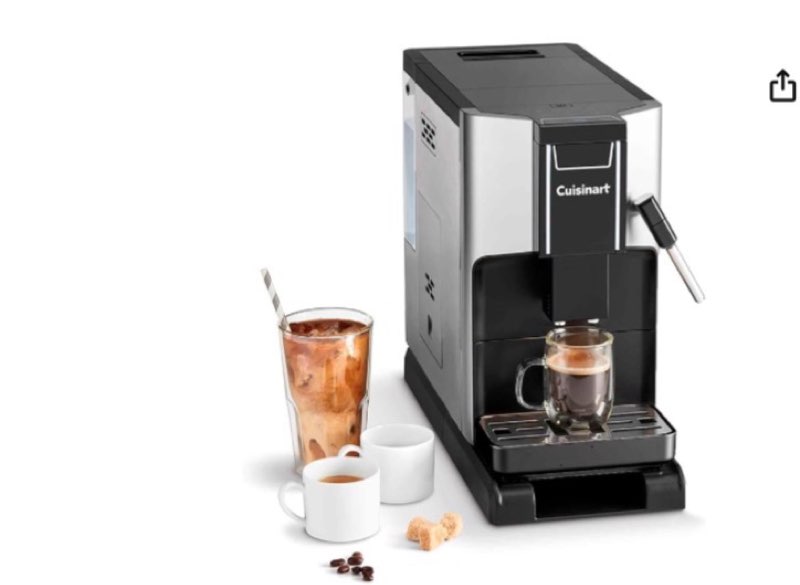 cuisinart espresso bar slim coffee espresso machine, makes hot or cold cafe-quality beverages includ