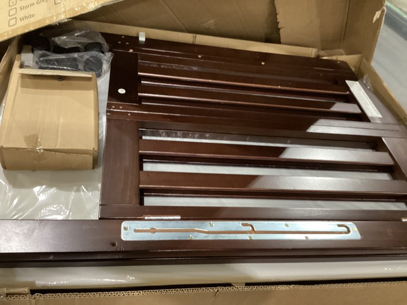 Condition photo showing New/Like New for dream on me 3-in-1 portable folding stationary side mini baby crib in espresso & mattress, greenguard gold & jpma, use as changer & playpen, locking wheels, 3 mattress heights, extra firm mattress espresso crib