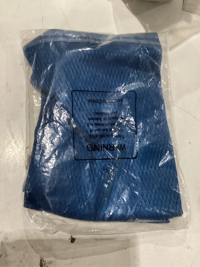 Condition photo showing New/Like New for polecasa heavy duty extra large mesh laundry bags with id tag and locking drawstring closure - 2 pack, 30 x 36 inches - laundry hamper liner, washable laundry bag for travel, sports, dorms (blue) blue 30"x36"| 2 pack