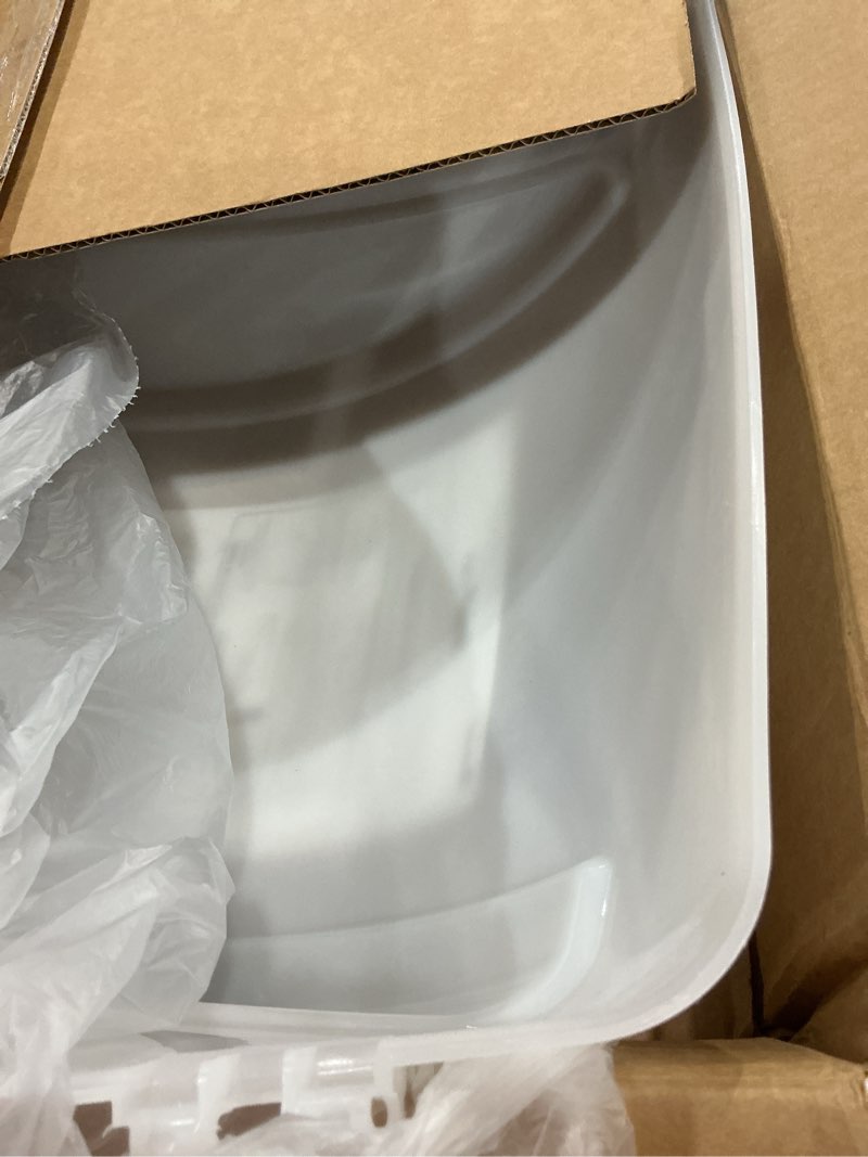 Condition photo showing As Is for maxxair fanmate 00-955001 fan/vent cover with ez clip hardware, constant airflow, super tough, white