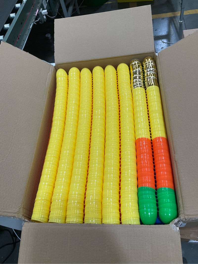 Condition photo showing Good Condition for 1000 pcs easter eggs?plastic 2.4" bright colorful eggs with golden eggs, easter egg fillers for easter egg hunt candy filling party decorations and kids gifts