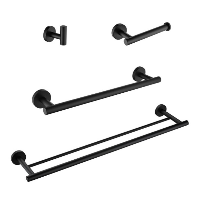 4 pieces bathroom hardware set wall mounted,stainless steel ingj04dtb824mb