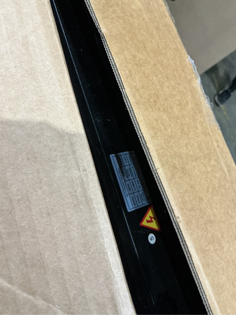 Condition photo showing As Is for walking pad with handle bar and incline, 3.0hp electric portable small treadmills with incline for home small spaces, 0.6-7.6mph compact walking pads treadmill with handles, 350lbs black 3