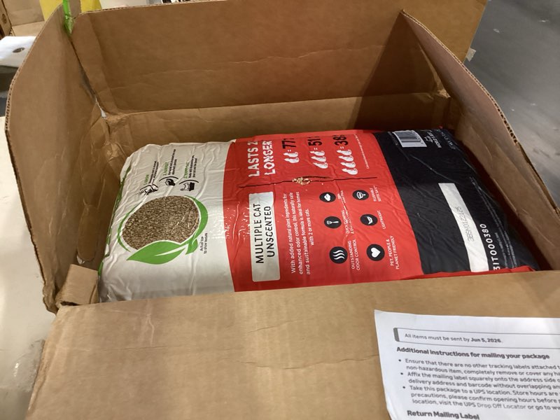 Condition photo showing Good Condition for world's best cat litter multiple cat unscented, 32-pounds - natural ingredients, quick clumping, flushable, 99% dust free & made in usa - long-lasting odor control & easy scooping