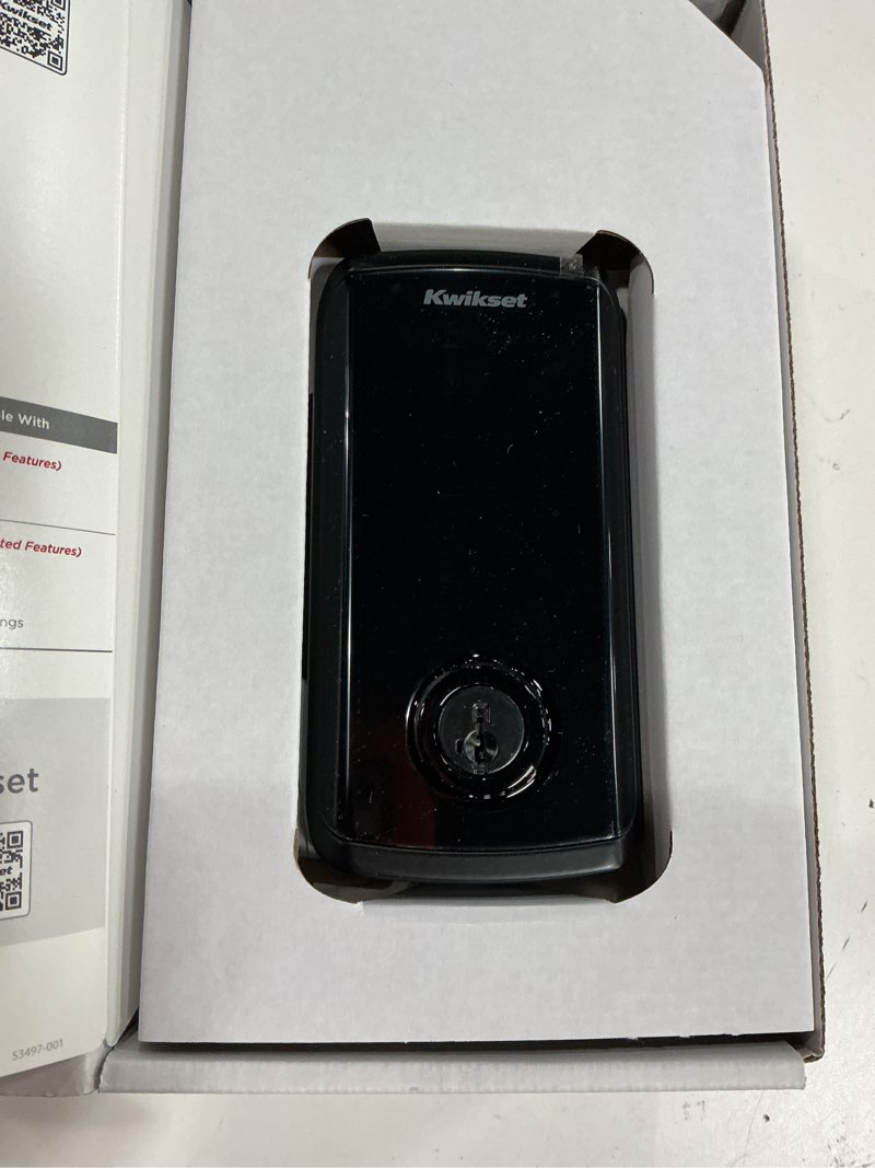 Condition photo showing Good Condition for Kwikset Halo Select Plus Matte Black Touchscreen Apple Home Keys Tap-to-Unlock, Wi-Fi and Matter Ena