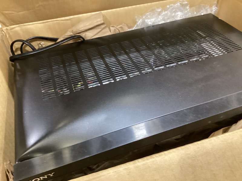 Condition photo showing As Is for Sony STRDH190 2-ch Home Stereo Receiver with Phono Inputs & Bluetooth Black Stereo Receiver Receiver