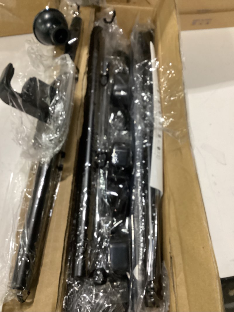 Condition photo showing Good Condition for enjoybasics 2 pack no drill curtain rods for window 28 to 48 inches, 5/8 inch diameter renter friendly drapery rod with adhesive brackets without drilling, adjustable from 27 to 52 inches, black black 27-52"