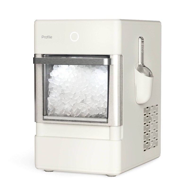 ge profile opal nugget ice maker - hearth & hand™ with magnolia: stainless steel, countertop, 34 lbs daily production