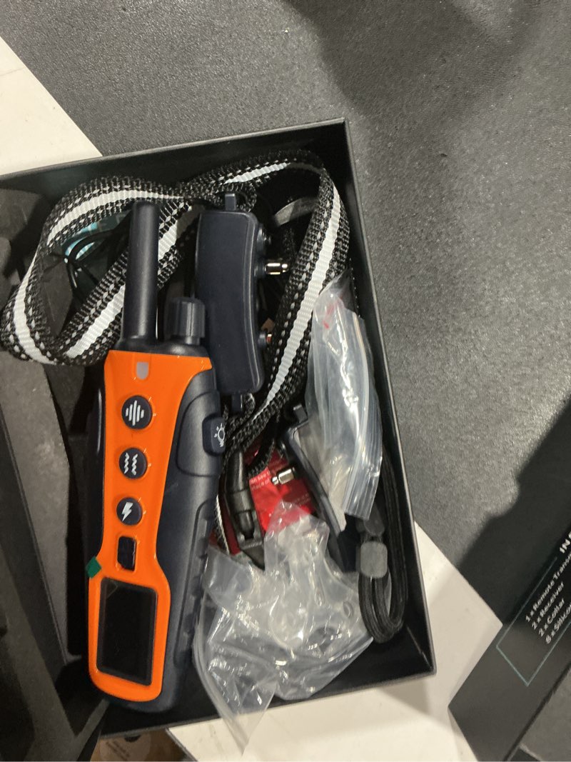 Condition photo showing Good Condition for Dog Shock Collar 2 Dogs(15-150lbs) with Flashing Light for Night Walks,4000FT Dog Training Collar Adjustable Pitch Beep(1-8), Vibration(1-16), Safe Shock(1-99), and Keypad Lock Orange 2 Pack
