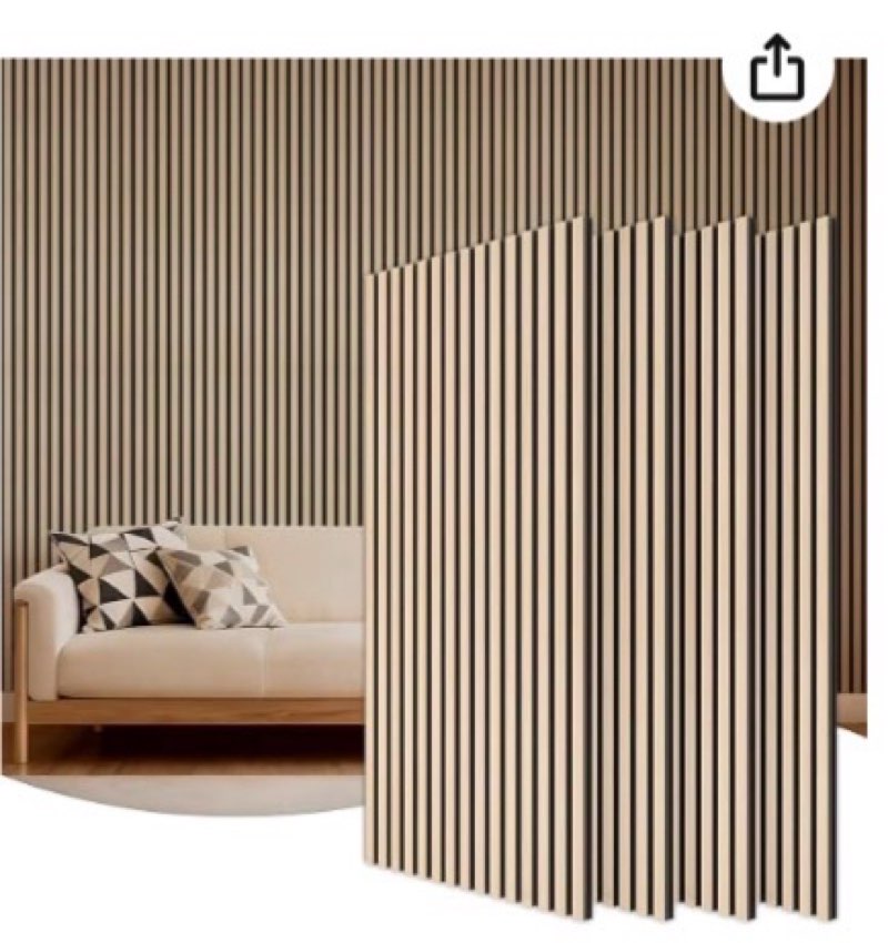 tonor wood wall panels for interior wall decor-4 pack 47.2" x 23.6" | wood slat acoustic panels-31ft² for noise cancelling and wall décor living room, home decor, office, oak