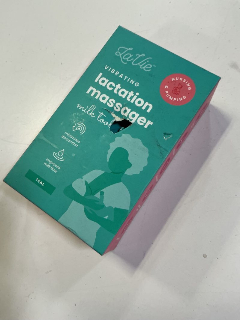 Condition photo showing New/Like New for LaVie Lactation Massager - Patented Breastfeeding Relief, Boost Milk Flow & Ease Discomfort from Clogged Ducts, Engorgement, Mastisis - Postpartum Essentials for Nursing Moms - HSA/FSA Medical Device Vibration (Teal)