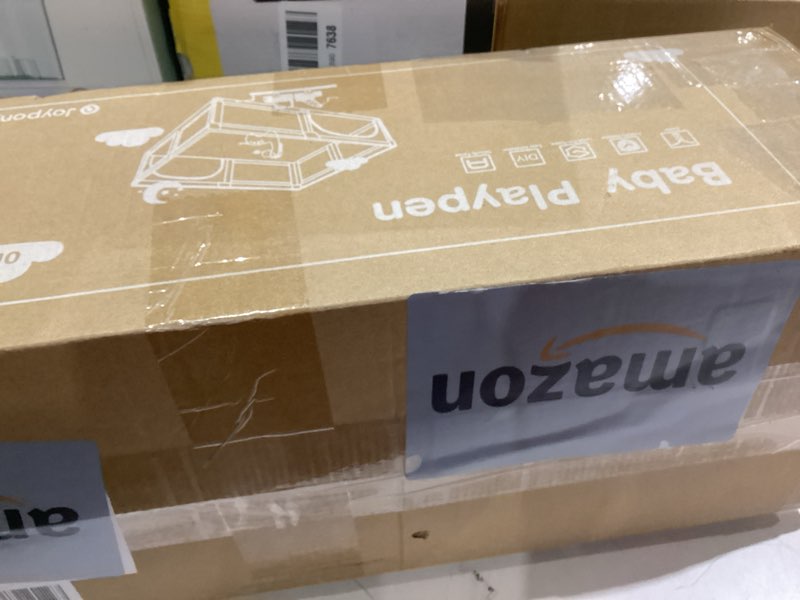 Condition photo showing Good Condition for Baby Playpen, 50x50 in Small Play Pen for Babies and Toddlers, Playpen for Kids with Gate, Indoors Play Yard with Soft Breathable Mesh (Beige) Beige 50×50 Inch