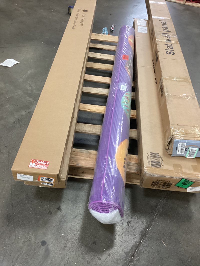 Condition photo showing Good Condition for Booooom Jackson Classroom Rug Colorful Seating Classroom Carpet Elementary, Purple Preshool Area Education Rug for School (6.5x9.8ft, Donutse) (Polyester-Pro-3)