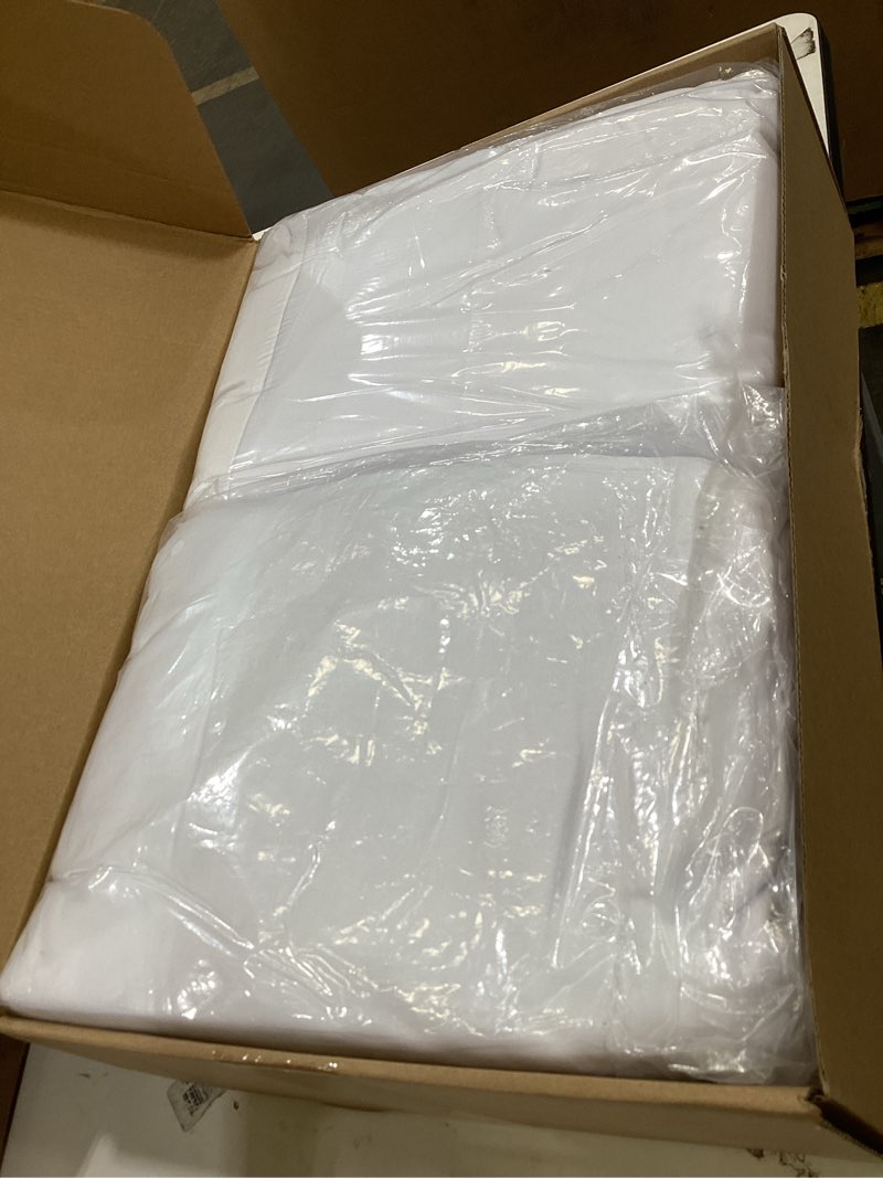 Condition photo showing New/Like New for 4 pack beige spandex tablecloth for 8ft rectangle tables, table skirt 30x96 inch stretch table cloths elastic fitted tables cover for wedding parties birthday banquet baby shower events 8ft(4 pack) beige