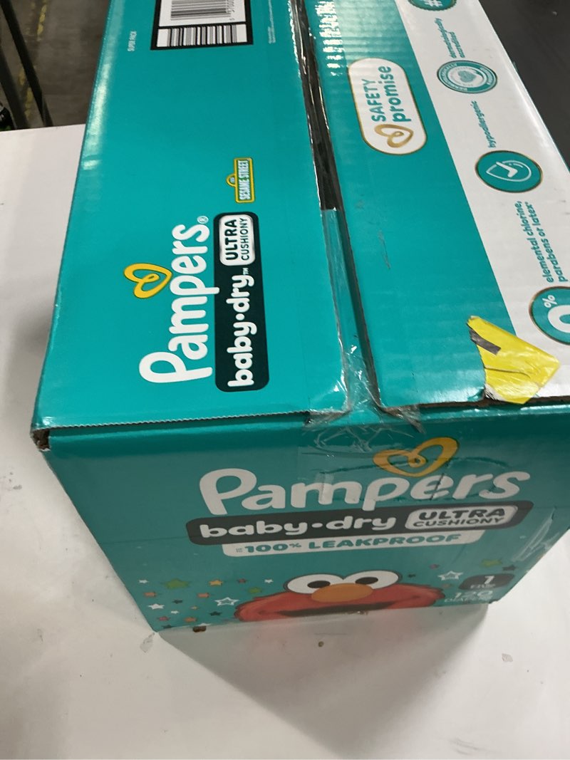 Condition photo showing New/Like New for Pampers Diapers - Baby Dry - Size 1, 120 Count, Absorbent Disposable Infant Diaper (Packaging May Vary) Size 1 120