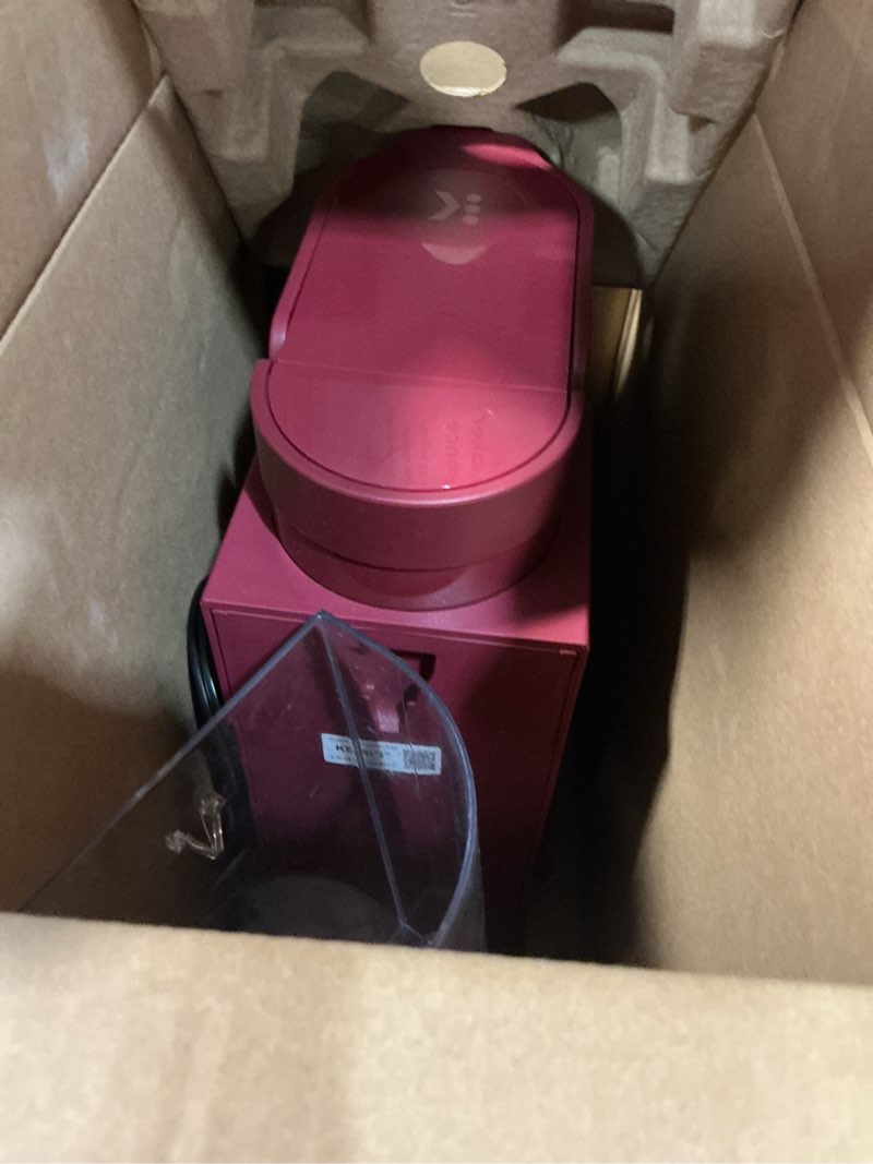 Condition photo showing As Is for Keurig K-Express Single Serve K-Cup Pod Coffee Maker, 3 Brew Sizes, Strong Button Feature, 42oz Removable Reservoir, Island Berry Holiday Berry