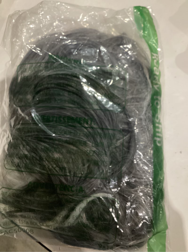 Condition photo showing As Is for Baruisi Mens Wig Grey Long Straight Synthetic Heat Resistant Costume Cosplay Hair Wig grey mixed white