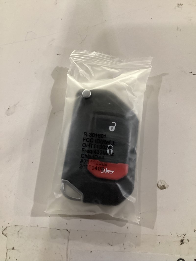Condition photo showing Good Condition for keyless entry remote control smart key fob for jeep wrangler 2018-2025 | int-key proximity key fob replacement for jeep wrangler gladiator 2018 2019 2020 2021 2022 2023 2024 2025 oht1130261