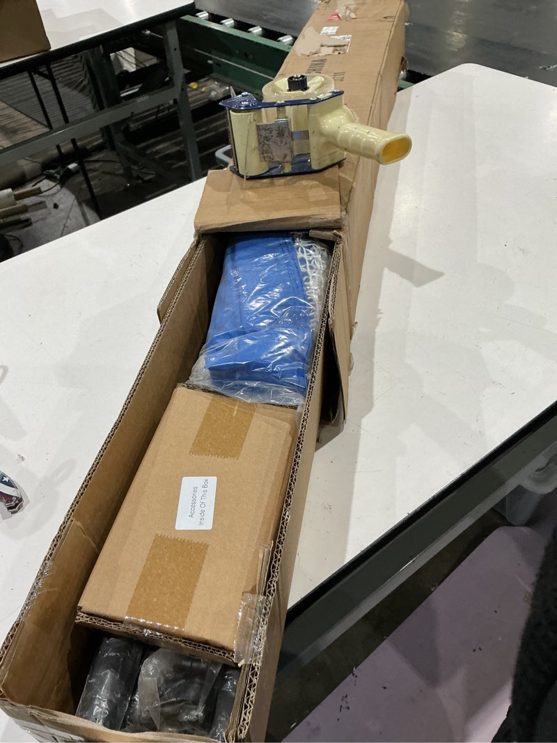 Condition photo showing Good Condition for volleyball setter trainer net, adjustable height for indoor and outdoor practice, perfect for serving, spiking, and setting training equipment blue