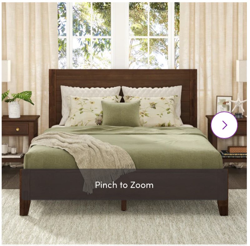 Dajon Solid Wood Platform Bed