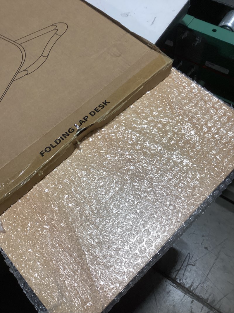 Condition photo showing New/Like New for Ruxury Folding Lap Desk Laptop Stand Bed Desk Table Tray, Breakfast Serving Tray, Portable & Lightweight Mini Table for Sofa Couch Floor - - Wood Wood Large