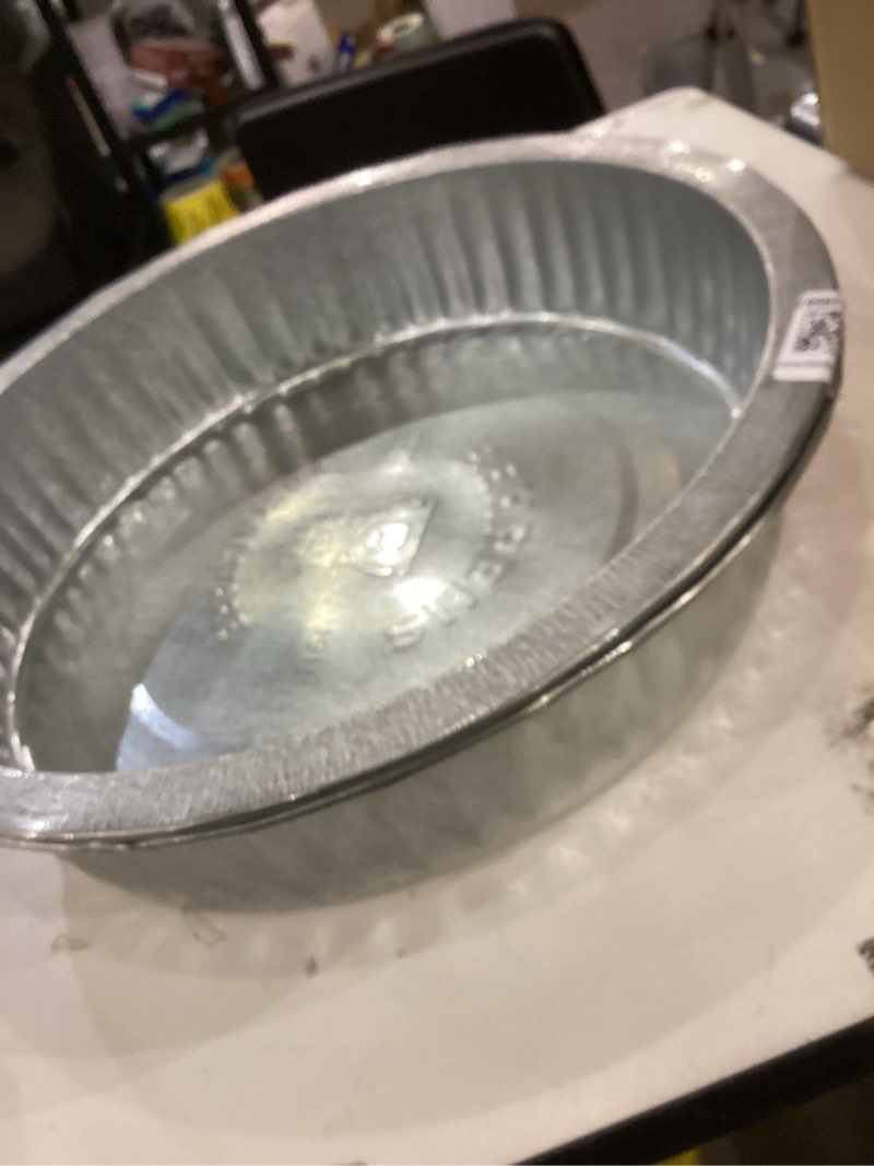Condition photo showing New/Like New for Dorman 9-814 3 Gallon, 16 In. Diameter x 4 In. Deep Galvanized Drain Pan Universal Fit