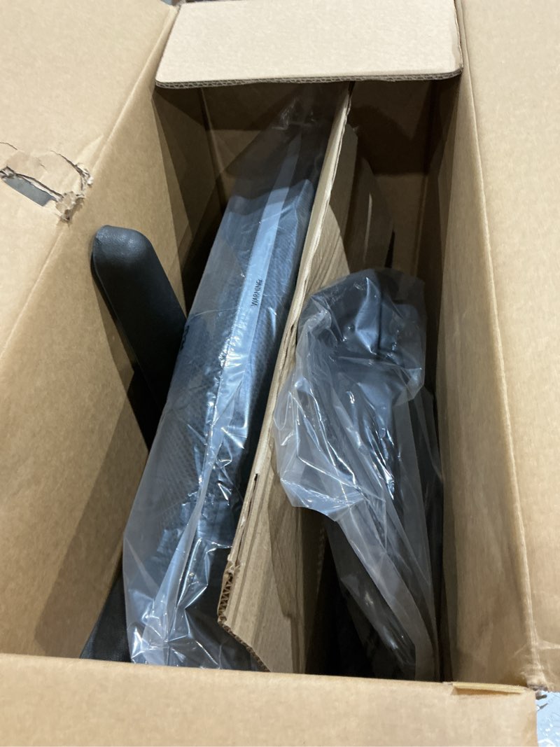 Condition photo showing Good Condition for amazon basics low back office chair, breathable mesh, height adjustable, padded seat, rolling wheels, swivel, back support, sturdy, 21.25" d x 22.5" w x 38" h, black
