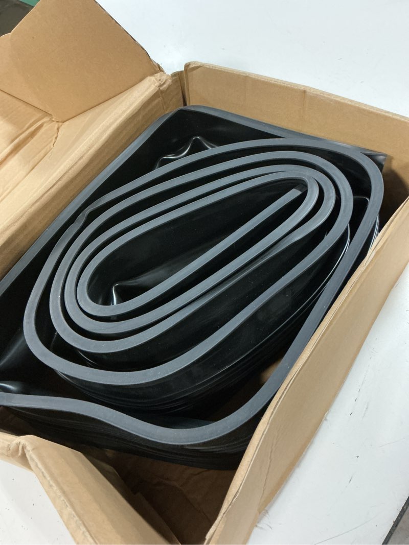 Condition photo showing Good Condition for duzzy universal garage door seals kit, weatherproofing bottom rubber with brush and aluminum track retainer base kit, u shape+o ring heavy duty weatherproof parts kit (10 feet) 10 feet black (u shape+ o ring)
