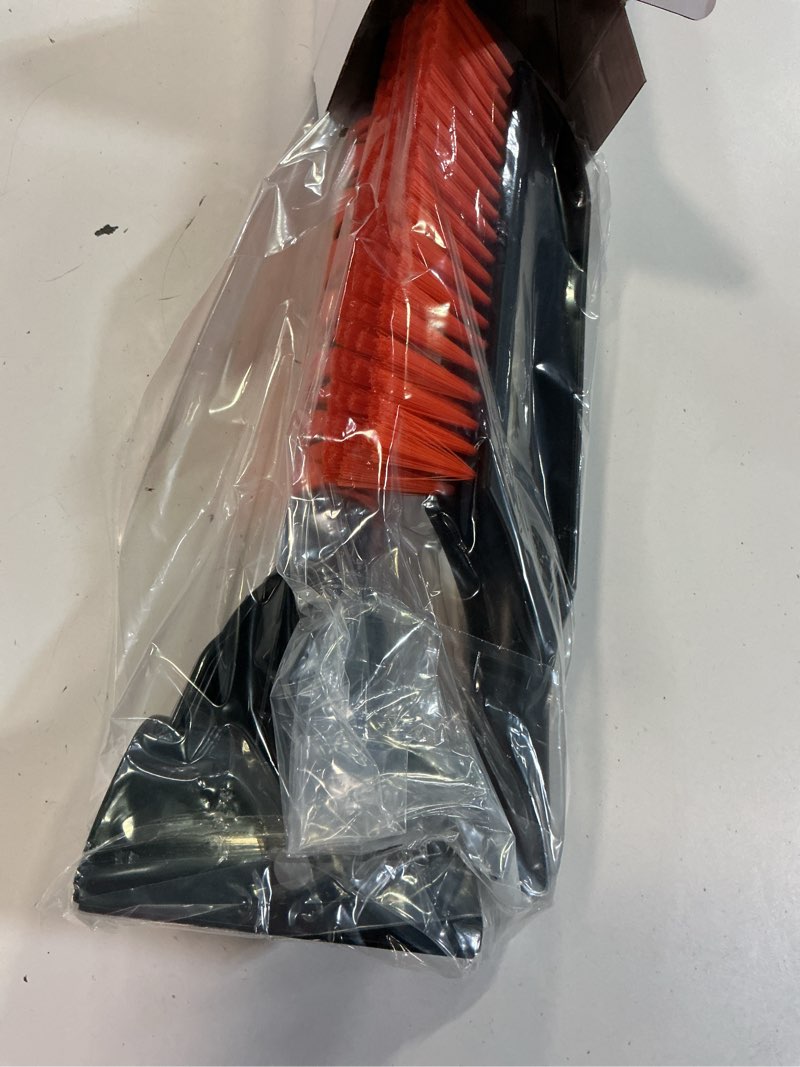 Condition photo showing New/Like New for 27" 2-in-1 snow brush and ice scrapers for car windshield [military-grade rugged durability] removable for easy storage, suitable for sedans, suvs and trucks?orange? medium(27")