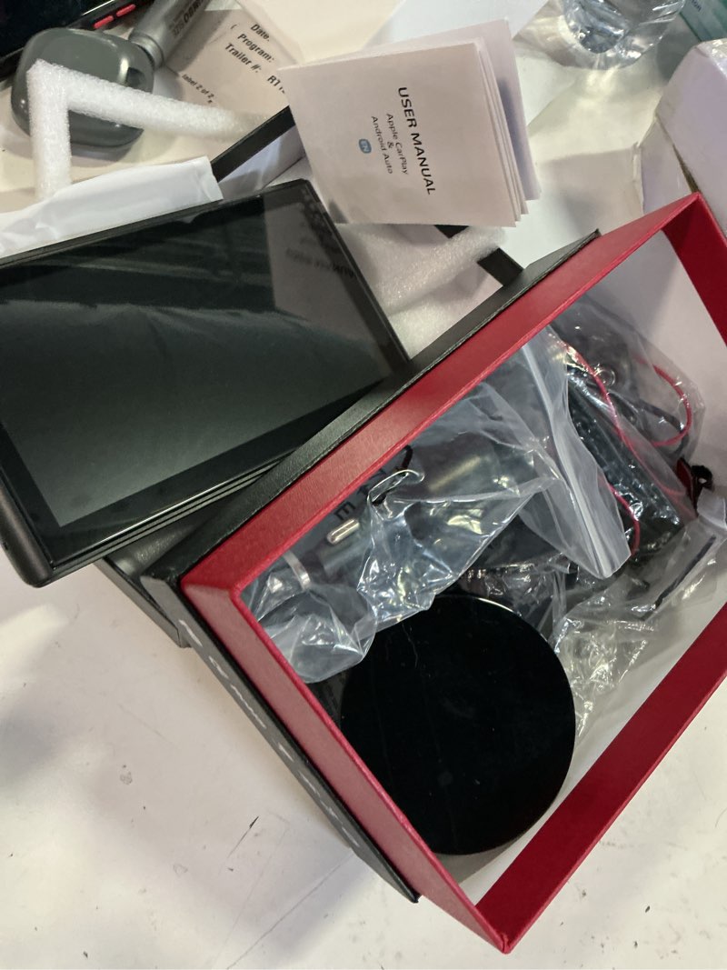 Condition photo showing Good Condition for portable carplay screen for car wireless car play & android auto touch screen,7" hd,landscape&portrait,1080p backup camera gps navigation music voice control bluetooth aux fm for all vehicles