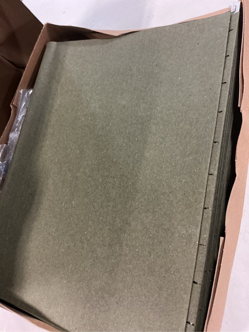 Condition photo showing Good Condition for member's mark hanging file folders, letter, 1/5-cut tabs, green, 50/box
