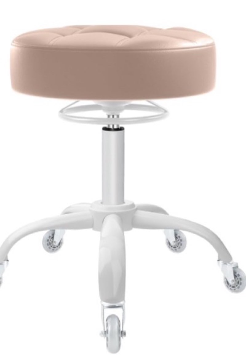 rolling stool heavy duty 400lb: super soft seat cushion,360° swive,height adjustability,no squeaky n