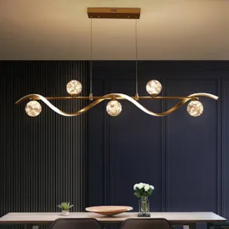 dolria modern ring chandelier led dimmable ceiling light for living room kitchen island staircaes si