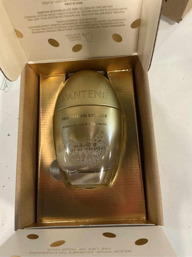 Condition photo showing Good Condition for Pantene Pro-Vitamin Essence, Daily Repair Mist, Weightless Leave-On Treatment Strengthens & Rebuilds Damaged Hair, Reduces Breakage, 2.5 Fl Oz