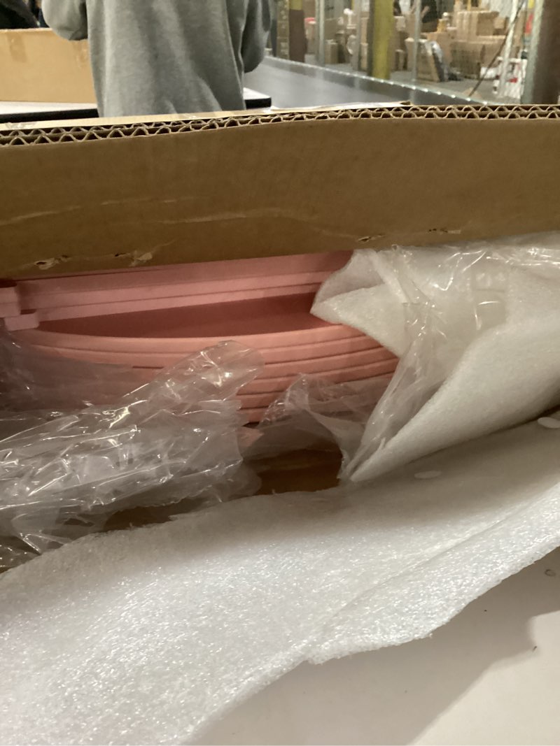 Condition photo showing Good Condition for SpaceAid 5 Tier Rotating Shoe Rack Tower, Spinning Shoe Display Lazy Susan, Revolving 360 Shoe Rack Storage Round Carousel, Vertical Handbag Rotate Shoes Closet Organization (5-Tier Pink) 5 Tier (23.2"W x 45.3"H) Pink