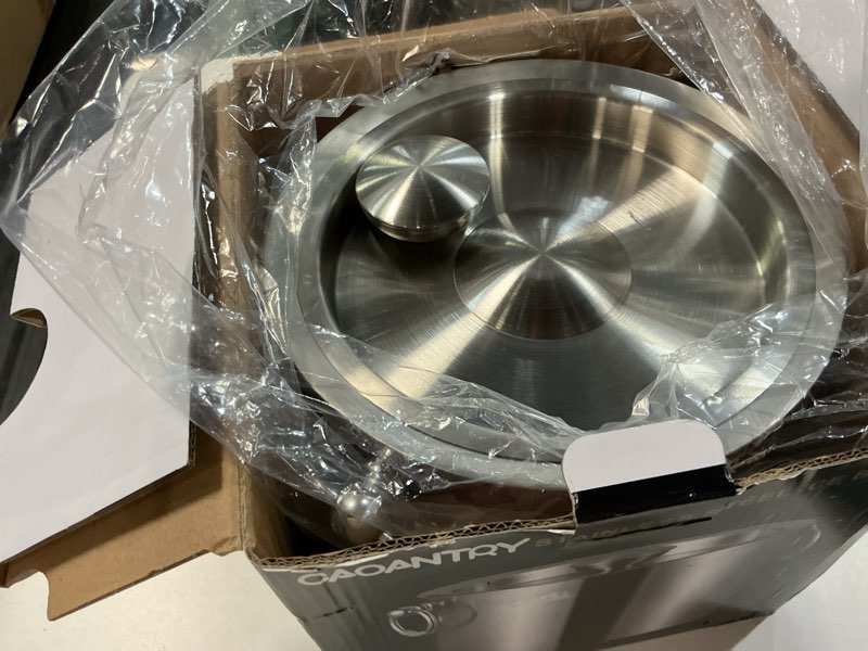 Condition photo showing Good Condition for ice bucket, 3l stainless steel wine, bucket with lid portable,double wall wine ice barrel for bar hotel party use